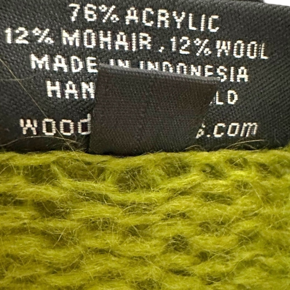Wooden Ships Lightweight Wrap Cardigan in Fern Forest Green Size Medium Large - Picture 8 of 9